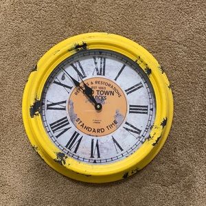 Yellow clock